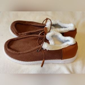 Brand New Corduroy and Fleece Shoes